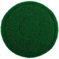 Global Industrial 13in Scrubbing Pad, Green, 4PK 261880TS